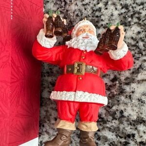 Hallmark Keepsake Santa with Coca-Cola Ornament - Red and White